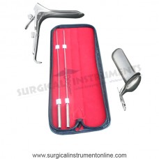 Bakes Uterine Dilator Set of 2 Pieces 3-4 5-6 , Collin Speculum, Grave Speculum